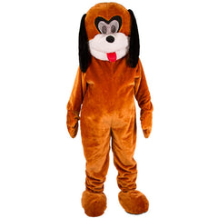 Location Déguisement Mascotte Chien Marron en peluche / Location Costume Mascotte Peluche chien Marron / La Maison Du Déguisement