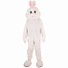 Location Déguisement Mascotte Lapin blanc en peluche / Location Costume Mascotte Peluche Lapin Blanc / La Maison Du Déguisement
