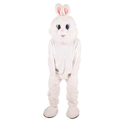 Location Déguisement Mascotte Lapin blanc en peluche / Location Costume Mascotte Peluche Lapin Blanc / La Maison Du Déguisement