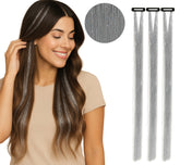 Mèches Glitter Argent / Perruque 3 Mèches Paillettes Argent / La Maison Du Déguisement