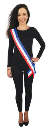 Écharpe de maire / Écharpe Tissu Tricolore Bleu Blanc Rouge / La Maison Du Déguisement