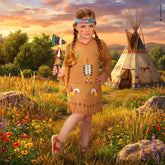 Déguisement Indienne Bébé / Costume Petite indienne Enfant / Costume Petite Cheyenne Enfant / La Maison Du Déguisement