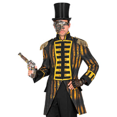 Location Déguisement Manteau Parade Steampunk / Location Costume Queue de pie Steampunk / Location Costume Frac Steampunk / La Maison Du Déguisement