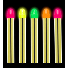 Set de 5 Crayons Gras à Maquillage Fluo / 5 crayons Maquillage néon fluo / La maison Du Déguisement