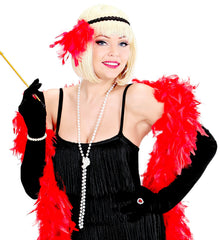 Collier Perles Blanc Années 30 / Collier Blanc Charleston / Collier Belle époque Blanc / Sautoir Fausses Perles Blanc Nacré / La maison Du Déguisement