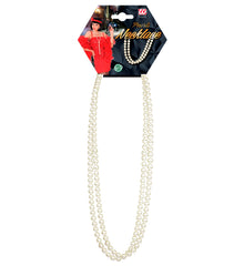 Collier Perles Blanc Années 30 / Collier Blanc Charleston / Collier Belle époque Blanc / Sautoir Fausses Perles Blanc Nacré / La maison Du Déguisement