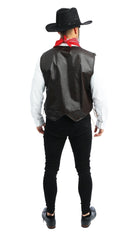 Gilet Cowboy Marron Adulte / Gilet western / La Maison du Déguisement