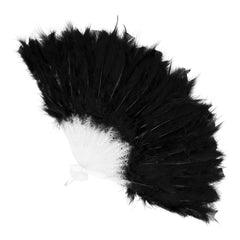 Eventail Plumes Noir / La Maison Du Déguisement