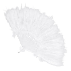 Eventail Plumes Blanc / La Maison Du Déguisement