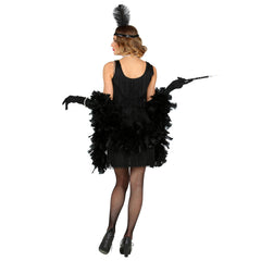 Déguisement Charleston Noir Luxe / Costume Charleston Noir Luxe / Costume Charleston Années 20 Rugissantes / La Maison Du Déguisement