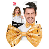 Noeud Papillon paillettes sequins Or / La maison du Déguisement