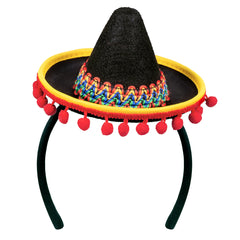 Chapeau Mini Sombrero Mexicain / Serre Tête Sombrero Mexicain / Tiare Mexique / La Maison Du Déguisement