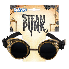 Lunettes Steampunk Or / Lunettes Futuriste Dorée / La Maison Du Déguisement