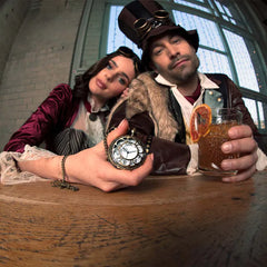 Montre Gousset en métal / Montre mécanique / Montre de Poche Steampunk / La Maison Du Déguisement