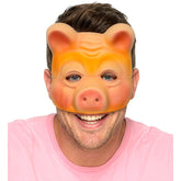 Masque Demi-Visage Cochon / Masque Cochon / La Maison Du Déguisement