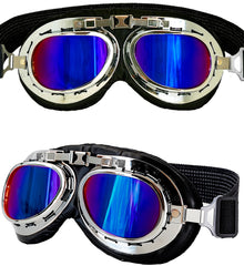 Lunettes Pilote Rétro Argent / Lunettes Aviateur Rétro Argent / La Maison Du Déguisement