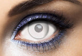 Lentilles fantaisie journalière opaque Blanc / Lentilles Oeil opaque Blanc Journalière / La Maison Du Déguisement