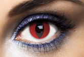 Lentilles fantaisie Annuelles Chat Rouge / Lentilles Oeil Chat Rouge Annuelles / La Maison Du Déguisement
