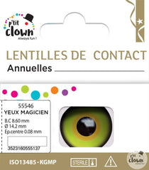 Lentilles fantaisie Annuelles Magicien / Lentilles Annuelles Chapelier Fou / La Maison Du Déguisement