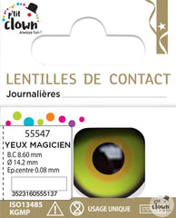 Lentilles fantaisie journalière Magicien / Lentilles Chapelier Fou Journalière / La Maison Du Déguisement