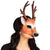 Masque Demi-Visage Cerf en Mousse / Masque Cerf en Mousse / La Maison Du Déguisement