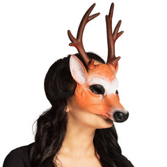 Masque Demi-Visage Cerf en Mousse / Masque Cerf en Mousse / La Maison Du Déguisement