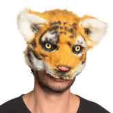 Masque Demi-Visage Tigre en Peluche / Masque de Tigre Fourrure / Demi masque Tigre / La Maison du Déguisement