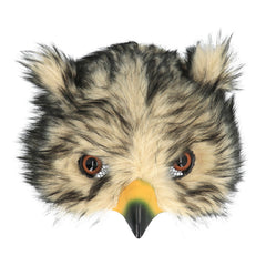 Masque Demi-Visage Hibou en Peluche / Demi Masque Chouette / Masque Hibou / La Maison du Déguisement