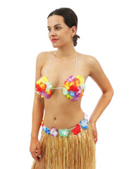 Soutien-Gorge à Fleurs Hawaïen / Soutien-gorge coquillage avec fleurs / La Maison du Déguisement