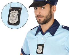 Badge de Police / Collier Badge de Police, Policier / Plaque police / La Maison du Déguisement