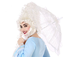 Ombrelle en Dentelle Blanche / Parapluie Dentelle Blanche / La Maison Du Déguisement