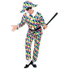 Location Déguisement Arlequin Luxe Adulte / Location Costume Arlequin, Clown Luxe / La Maison Du Déguisement