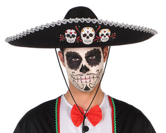 Sombrero Mexicain Jour des Morts / Chapeau Sombrero Tête de mort Halloween / La Maison Du Déguisement