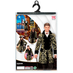 Déguisement Manteau Parade Jacquard Dorée / Costume Queue De Pie Or / Costume Frac Or Luxe / La Maison Du Déguisement