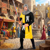 Déguisement Chevalier Jaune / Costume Croisé Jaune / Costume Guerrier Médiévale Jaune / La Maison Du Déguisement