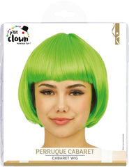 Perruque Cabaret Vert / Perruque Carré Vert / Perruque Party Vert / La Maison Du Déguisement
