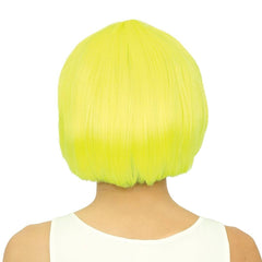 Perruque Cabaret Jaune / Perruque Carré Jaune / Perruque Party Jaune / La Maison du Déguisement