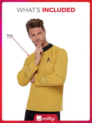 Déguisement Star Trek Officially Licensed Dorée / Costume Haut Uniforme Star Trek Or Adulte / La Maison Du Déguisement
