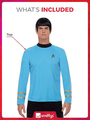 Déguisement Star Trek Officially Licensed Bleu / Costume Haut Uniforme Star Trek Adulte / La Maison Du Déguisement