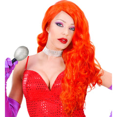 Perruque Jessica Rouge / Perruque Cheveux Long Rouge / La Maison Du Déguisement