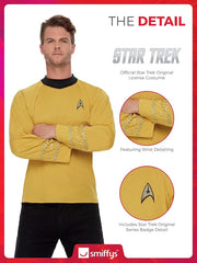 Déguisement Star Trek Officially Licensed Dorée / Costume Haut Uniforme Star Trek Or Adulte / La Maison Du Déguisement