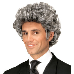 Perruque John Gris / Perruque John Wall Street gris / La Maison Du Déguisement