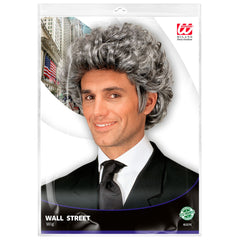 Perruque John Gris / Perruque John Wall Street gris / La Maison Du Déguisement