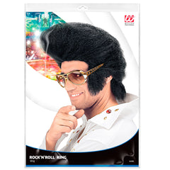 Perruque Rock’n Roll King Noir / Perruque Jumbo Elvis Noir / La Maison Du Déguisement