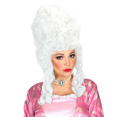 Perruque Marie Antoinette Blanc / Perruque Marquise Blanc Luxe / La Maison Du Déguisement