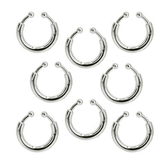 Faux piercing à clipper / Set 8 Piercing Argent / La Maison Du Déguisement