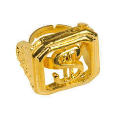 Bague Dollar / Bague Dollar Bling-Bling / Bague Dollar Hip-Hop /b La Maison du Déguisement