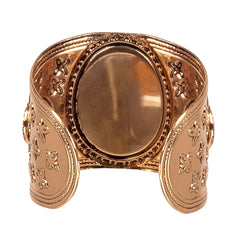 Bracelet Romain Bleu / Bracelet Egyptien Bleu / Bracelet Manchette en métal Doré / La Maison du Déguisement