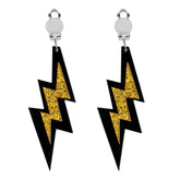 Boucles d’Oreilles Éclairs Années 80 / Paire pendants d'oreille Blizz / La Maison Du Déguisement