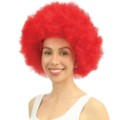 Perruque Afro Jimmy Rouge / Perruque Afro Groove Rouge / La Maison du Déguisement